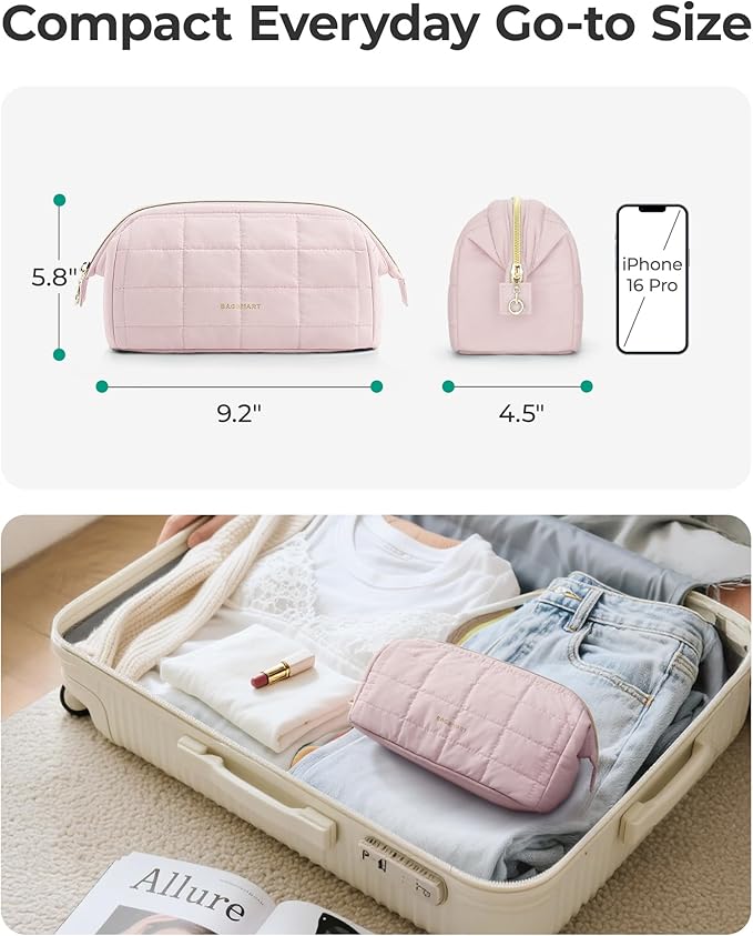 Wide-Opening Makeup Bags