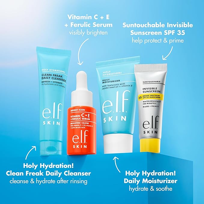 Wake The E.L.F Up Travel Skincare Kit