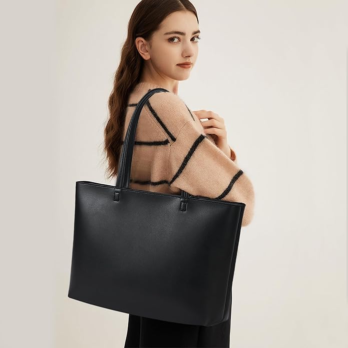 Faux Leather Tote Bag